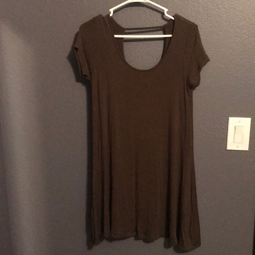 Olive green dress